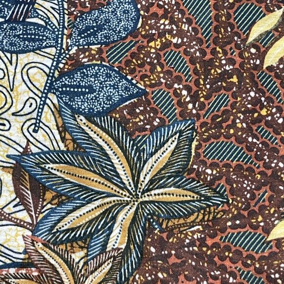 Christopher & Banks Top Knit Fall Botanical Size L Large Brown Blue - Picture 5 of 7